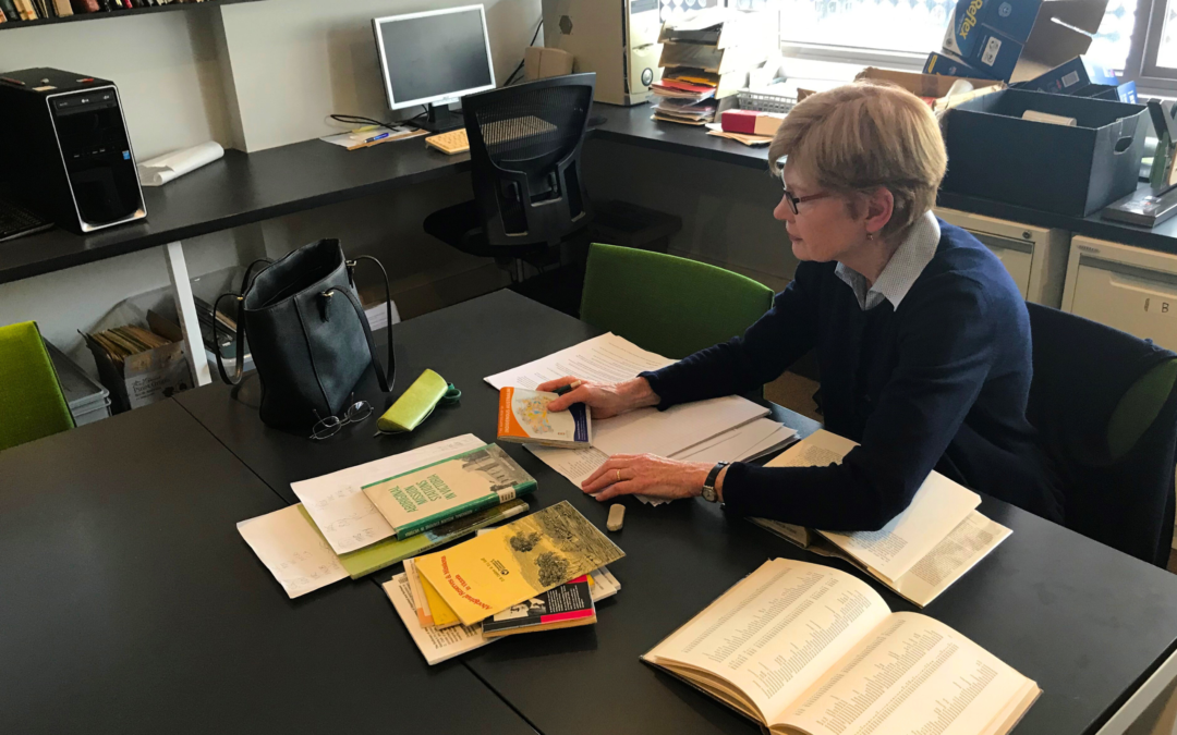 Maire a Volunteer at the PMI Library, 2019